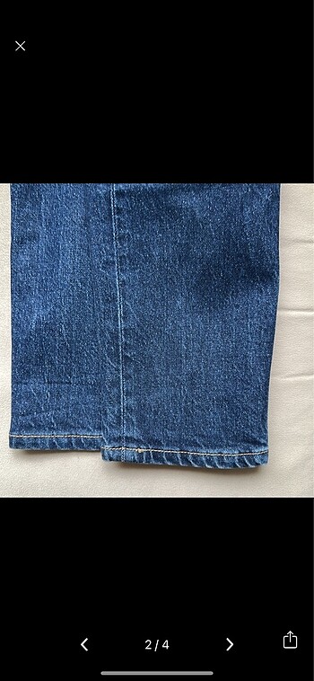xs Beden Zara lacivert jean