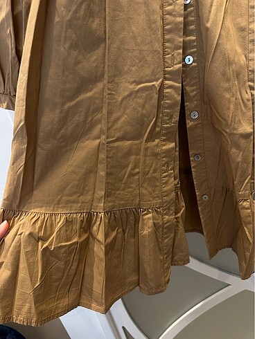 xs Beden camel Renk Zara taba renk elbise