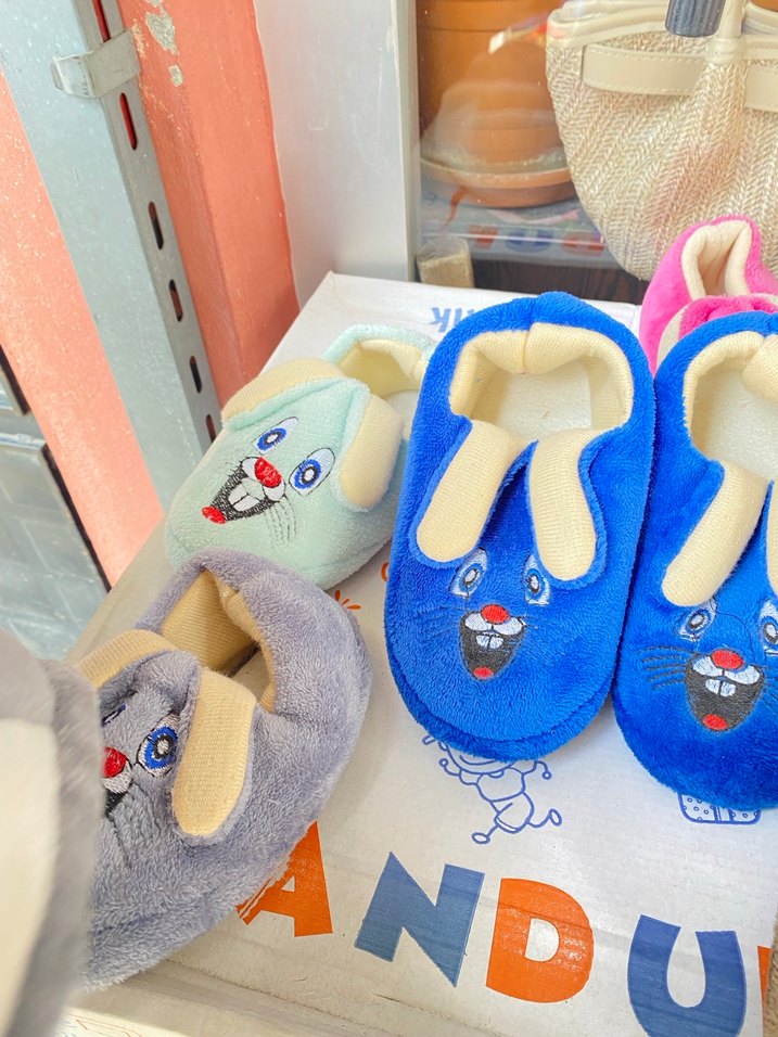 Nakışlı Örgü Kız Çocuk Ev Terliği - Görsel 2