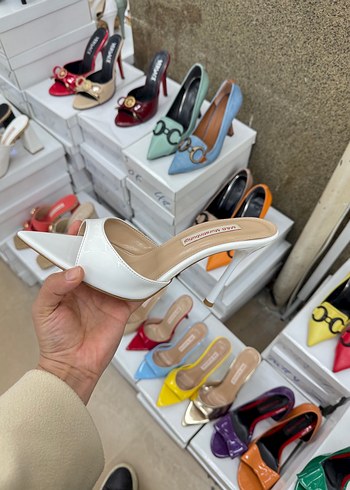 Parlak Renkli Kadın Stiletto Topuklu Ayakkabı - Görsel 6