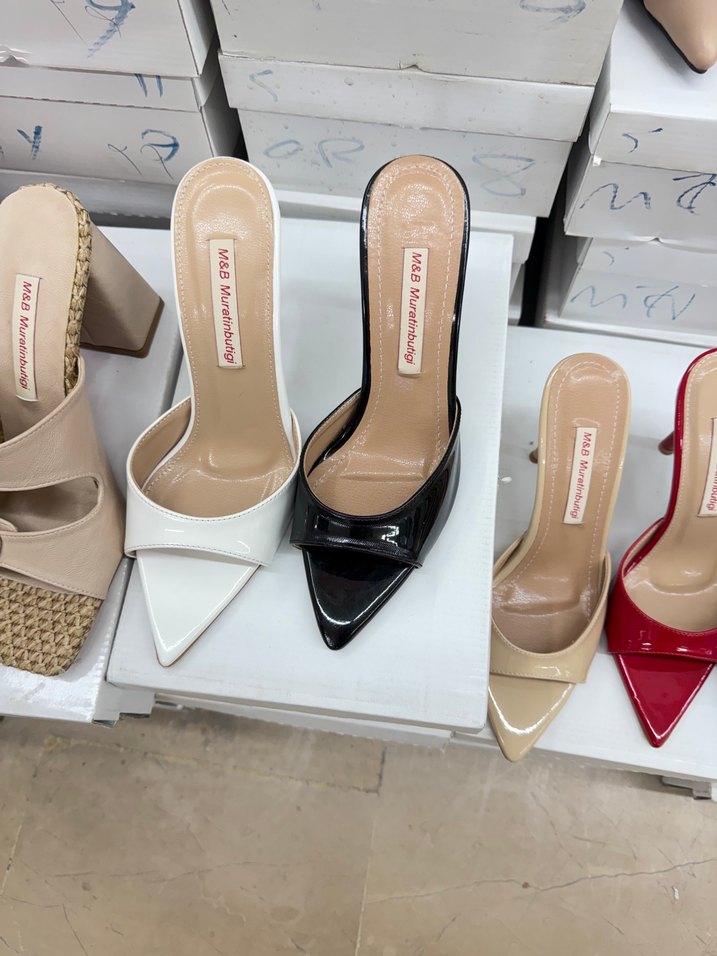 Parlak Renkli Kadın Stiletto Topuklu Ayakkabı - Görsel 2