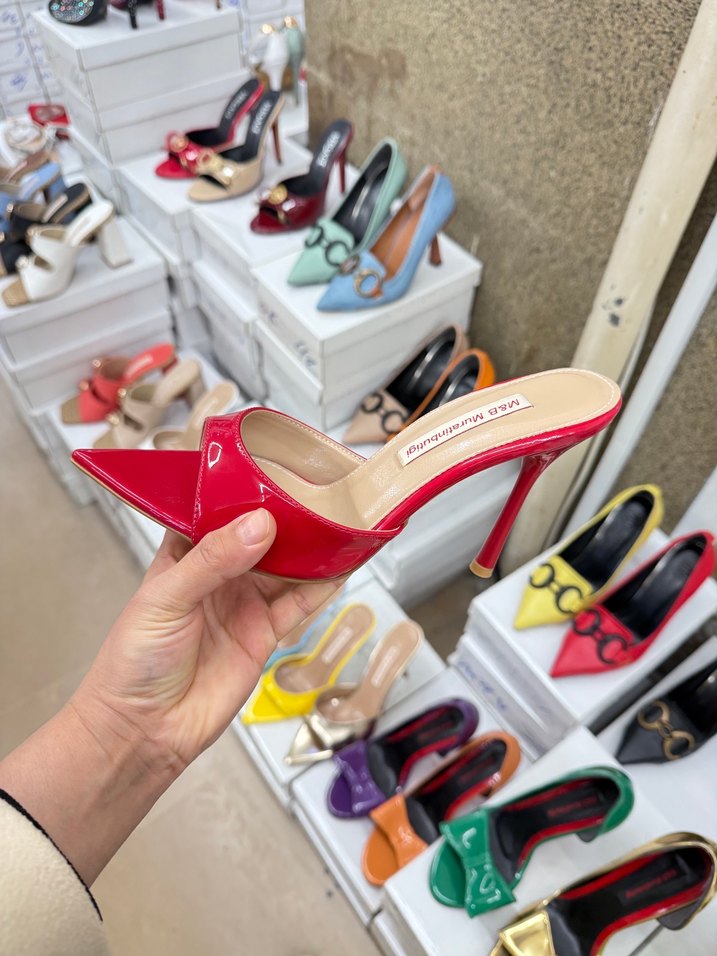 Parlak Renkli Kadın Stiletto Topuklu Ayakkabı - Görsel 4