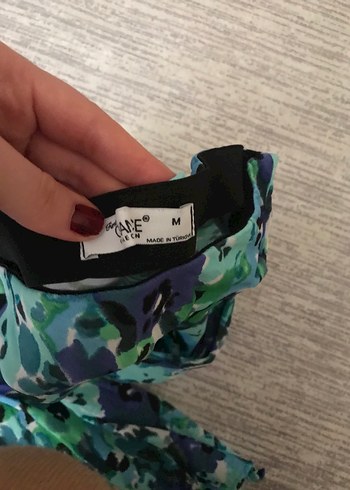 Bohem Çok Renkli Uzun Drapeli Etek - Görsel 2