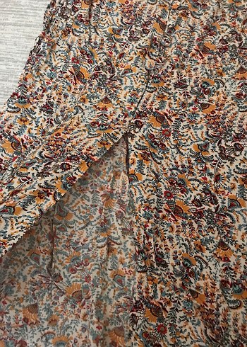 Bohem Çok Renkli Uzun Salaş Etek - Görsel 2