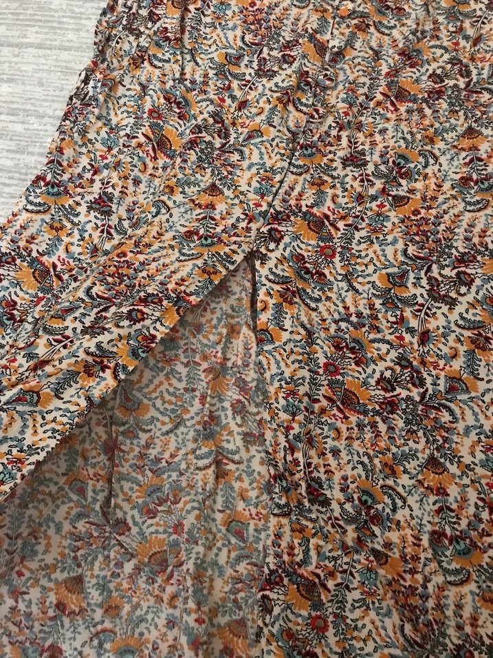 Bohem Çok Renkli Uzun Salaş Etek - Görsel 2