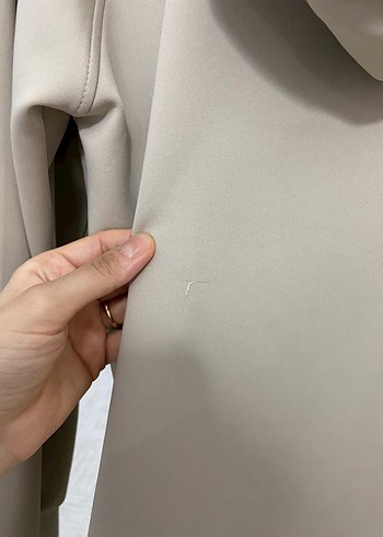 Bej Kapüşonlu Oversize Sweatshirt - Görsel 4