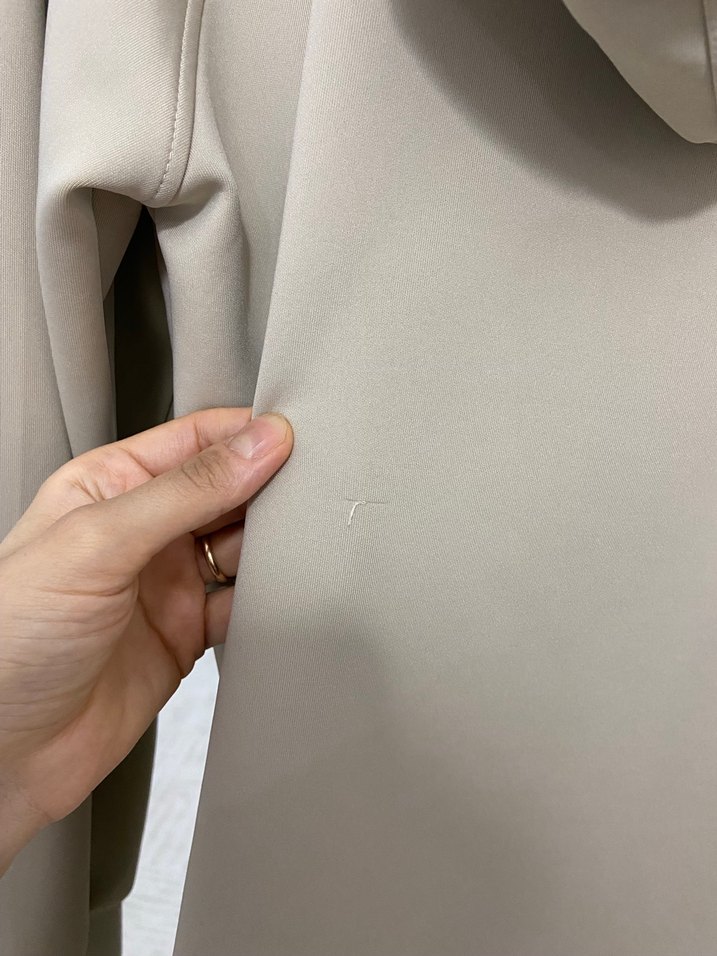 Bej Kapüşonlu Oversize Sweatshirt - Görsel 4