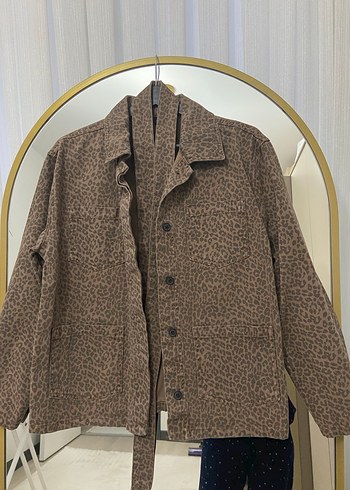 Kahverengi Kemerli kadın ceket - Görsel 4