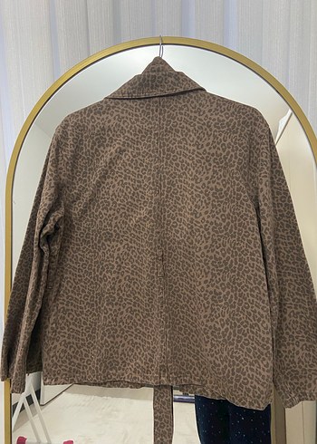 Kahverengi Kemerli kadın ceket - Görsel 7