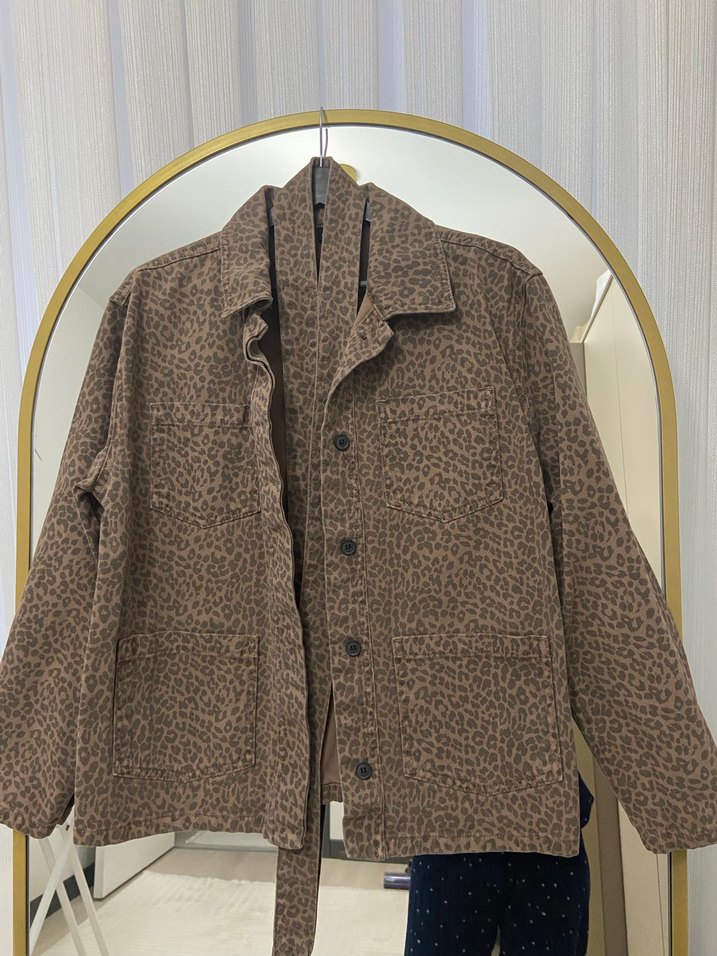 Kahverengi Kemerli kadın ceket - Görsel 4