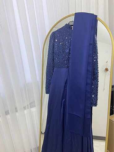 Satılık Saten Tesettür abiye - Görsel 8