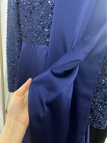Satılık Saten Tesettür abiye - Görsel 9