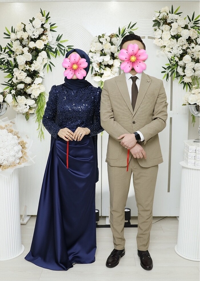 Satılık Saten Tesettür abiye - Görsel 2