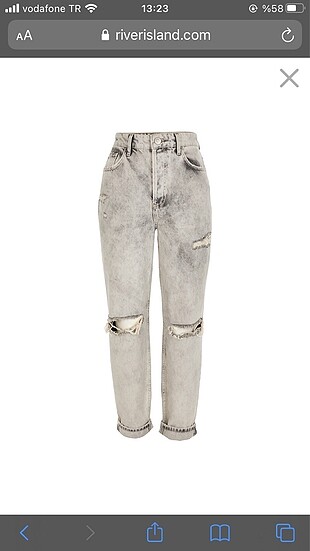 s Beden River Island Eskitmeli Jean