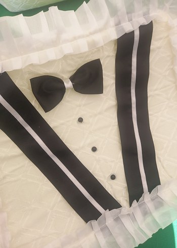Diğer Fırfırlı Beyaz 2 adet damat hurcu