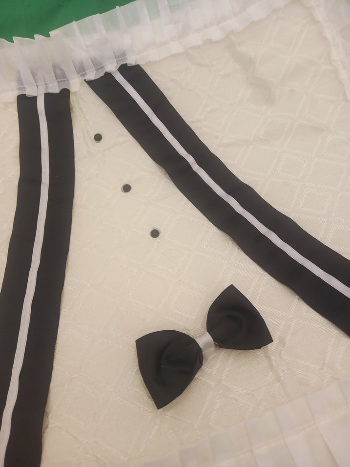 Fırfırlı Beyaz 2 adet damat hurcu - Görsel 3