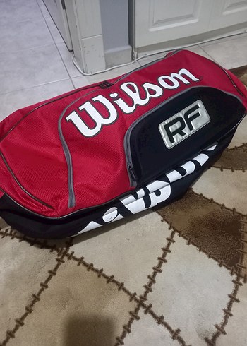 Kırmızı Fermuarlı Wilson Spor Çantası