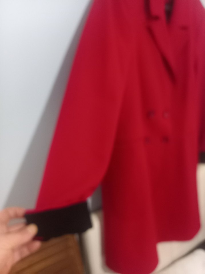 L beden kaşe kaban yeni kaliteli - Görsel 5