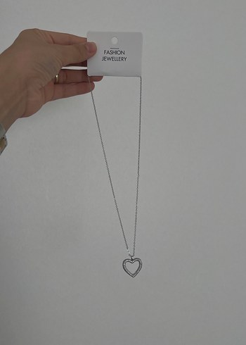 Zara Gri Zincir Detaylı Minimalist Kadın Kolye