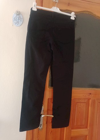 38 Beden Siyah Normal Boy Kadın Denim Pantolon