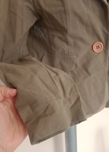 m Beden Keten Mini Kadın Blazer Ceket
