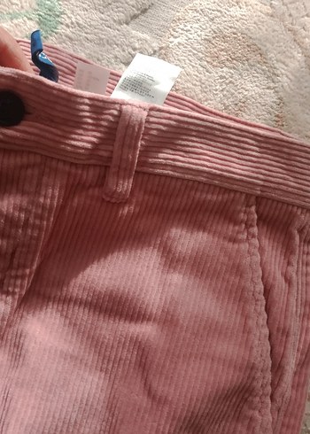 Kız Çocuk Pembe Bol Kesim Düğmeli şort - Görsel 3