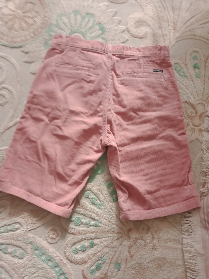 Kız Çocuk Pembe Bol Kesim Düğmeli şort - Görsel 5