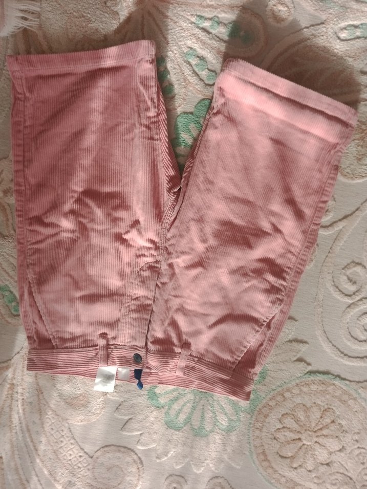 Kız Çocuk Pembe Bol Kesim Düğmeli şort - Görsel 2