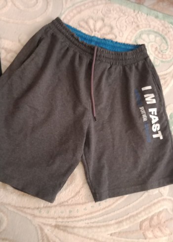 Gri Fermuarlı Erkek Rahat Şort - Görsel 5