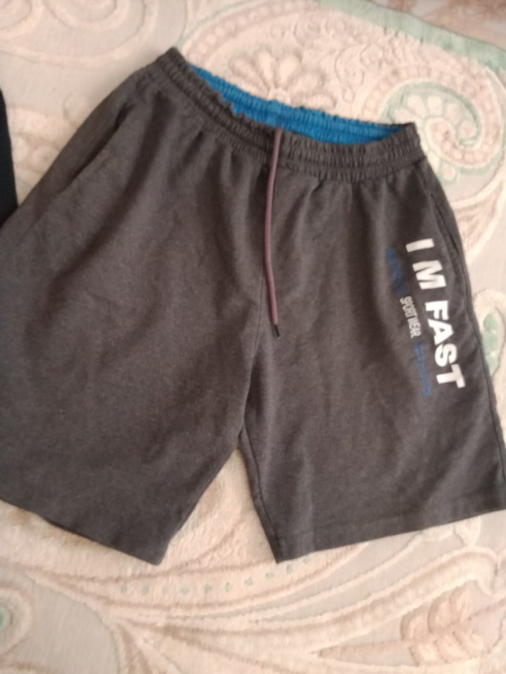 Gri Fermuarlı Erkek Rahat Şort - Görsel 5