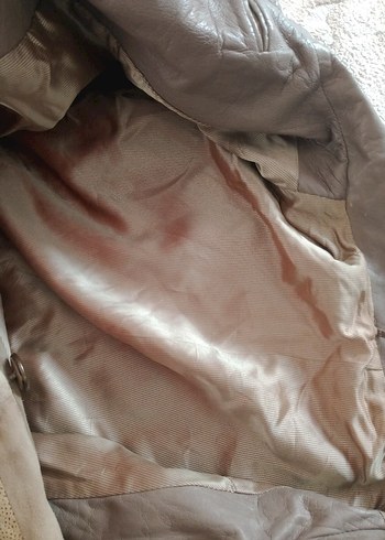 deri detaylı bayan trençkot - Görsel 9