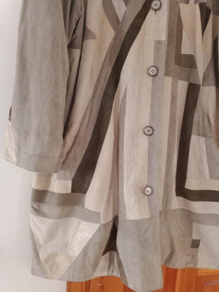 deri detaylı bayan trençkot - Görsel 2