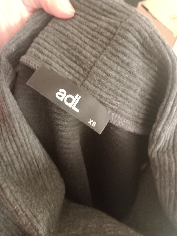 Gri  Yüksek Yakalı  Elbise - Görsel 5