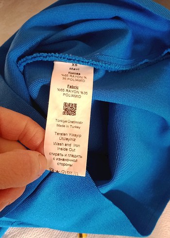 Koyu Mavi püsküllü elbise - Görsel 5