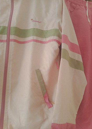 vintage Kızlar için Pembe Rahat Kesim Eşofman Takımı - Görsel 4