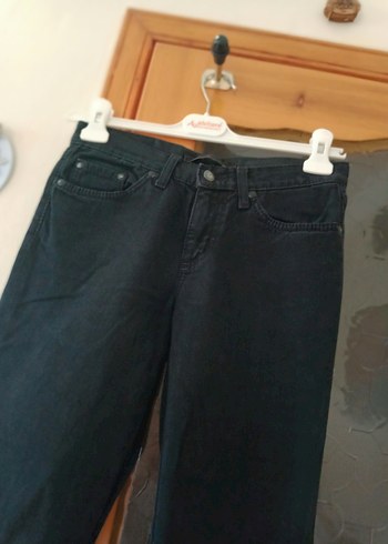 Mavi Jeans Kadın Siyah Kemerli Regular Fit Midi Kot Pantolon