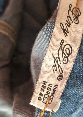 Düğmeli Mavi Kot Gömlek - Görsel 5