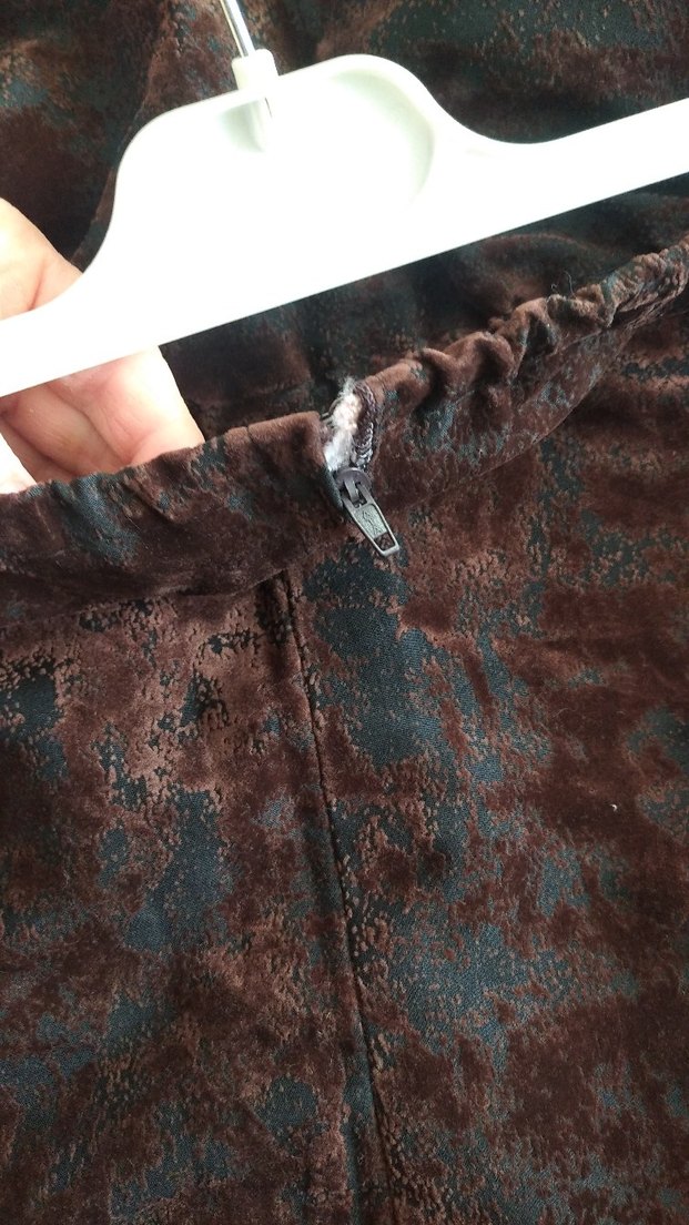 Kahverengi kadife etek - Görsel 5