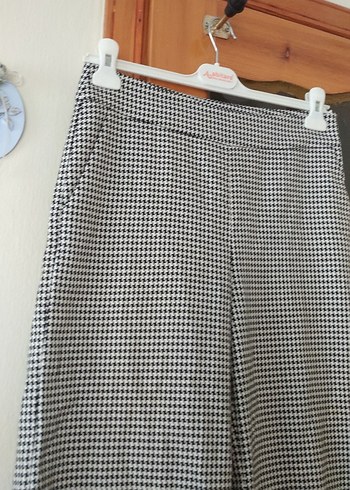 Gri Midi Kadın Kumaş Pantolon - Görsel 2