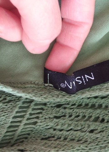 Yeşil Örgü Bohem Uzun Elbise - Görsel 6