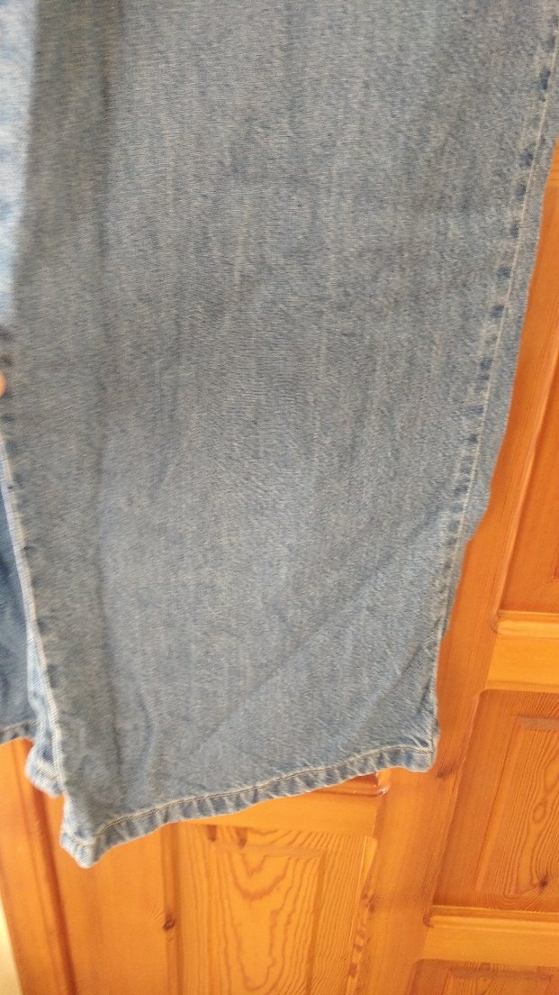 Kadın Mavi Bol Kesim Kot Pantolon - Görsel 3