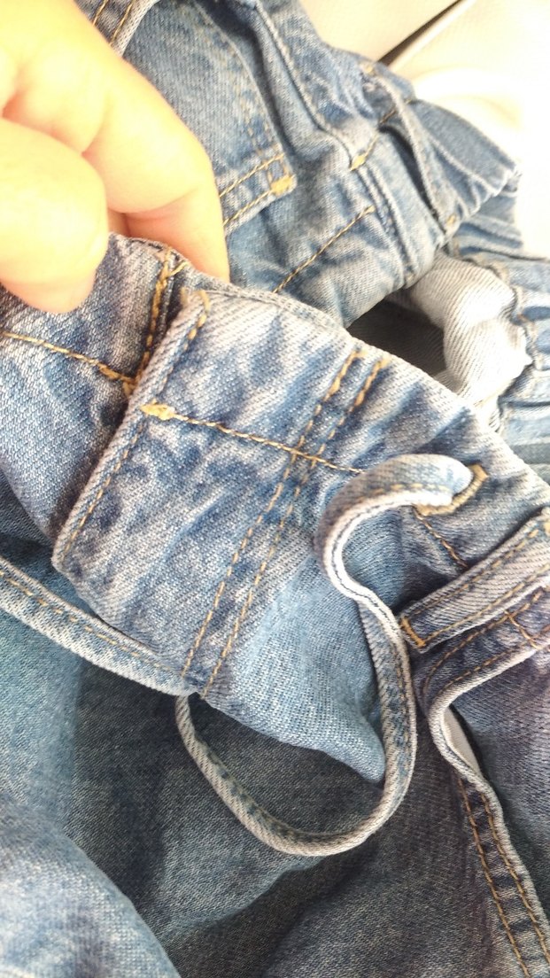 Kadın Mavi Bol Kesim Kot Pantolon - Görsel 5