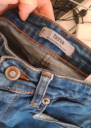 36 Beden mavi Renk Kadın Mavi Regular Fit Kot Pantolon