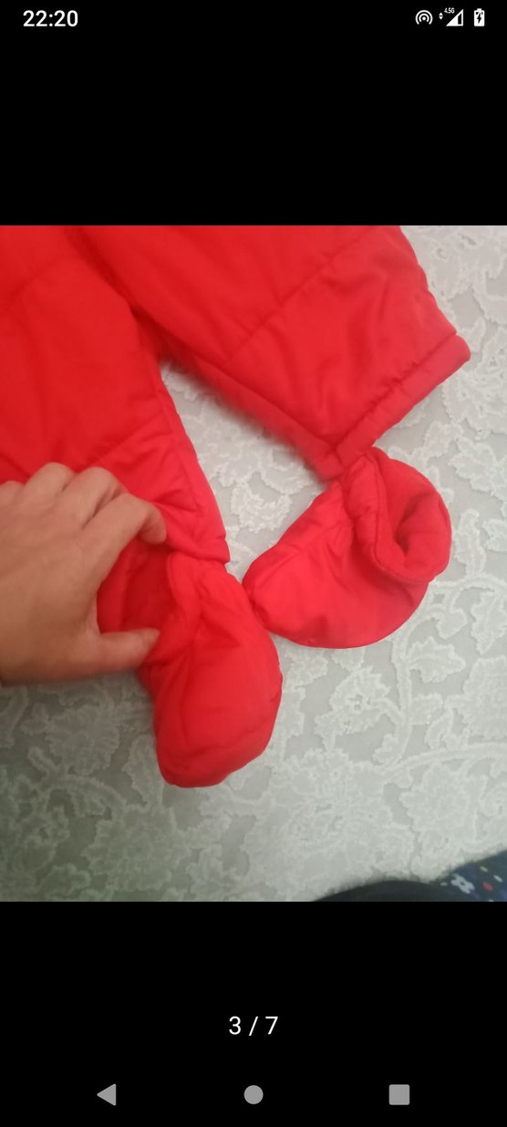 Kız Bebek Kırmızı astronot tulum - Görsel 3