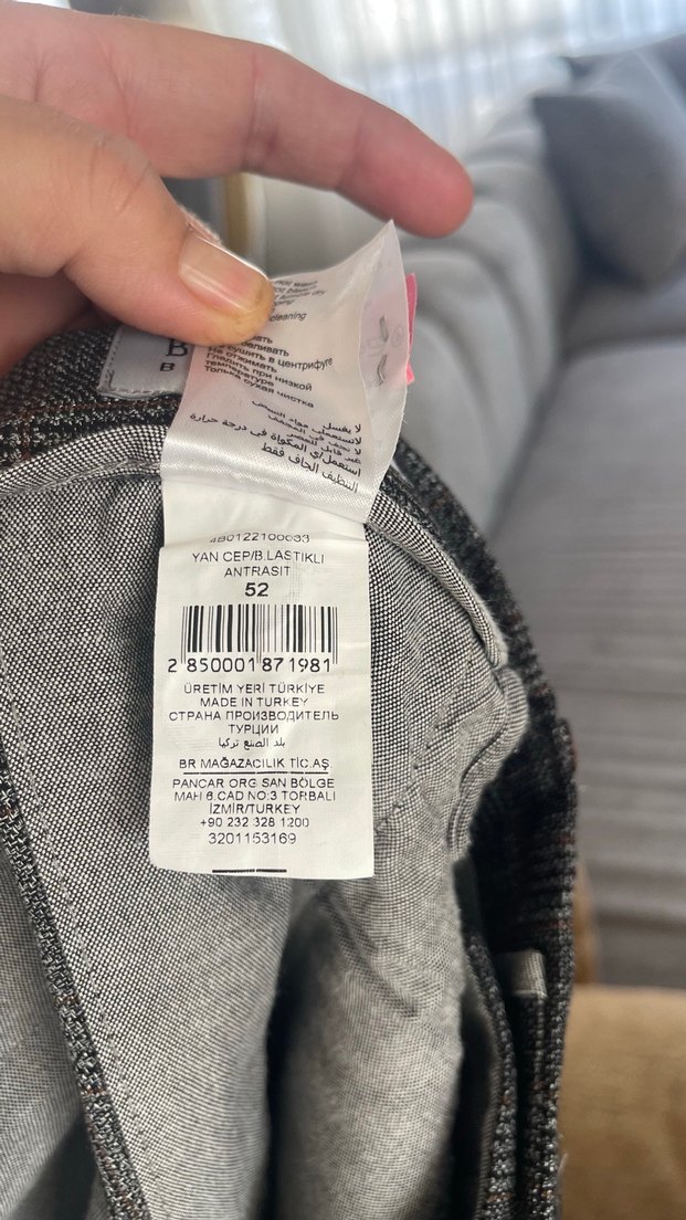 Beymen busines Kareli erkek Kumaş Pantolon - Görsel 5