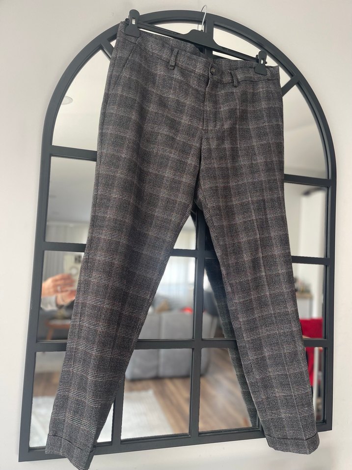 Beymen busines Kareli erkek Kumaş Pantolon - Görsel 2