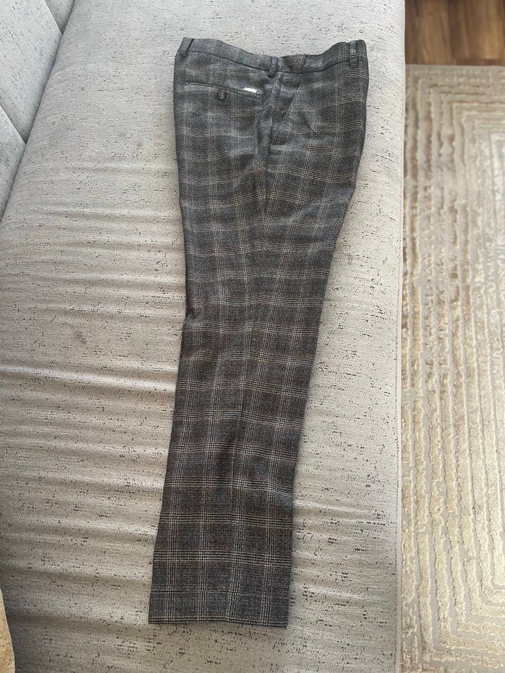 Beymen busines Kareli erkek Kumaş Pantolon - Görsel 3