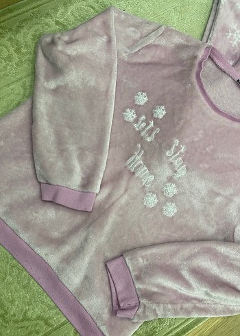 Pembe Kadın Uzun Kollu Rahat Pijama Takımı - Görsel 3