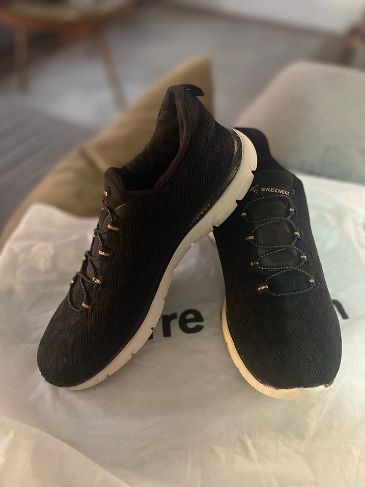 Skechers Kadın Siyah Spor Ayakkabı - Görsel 4