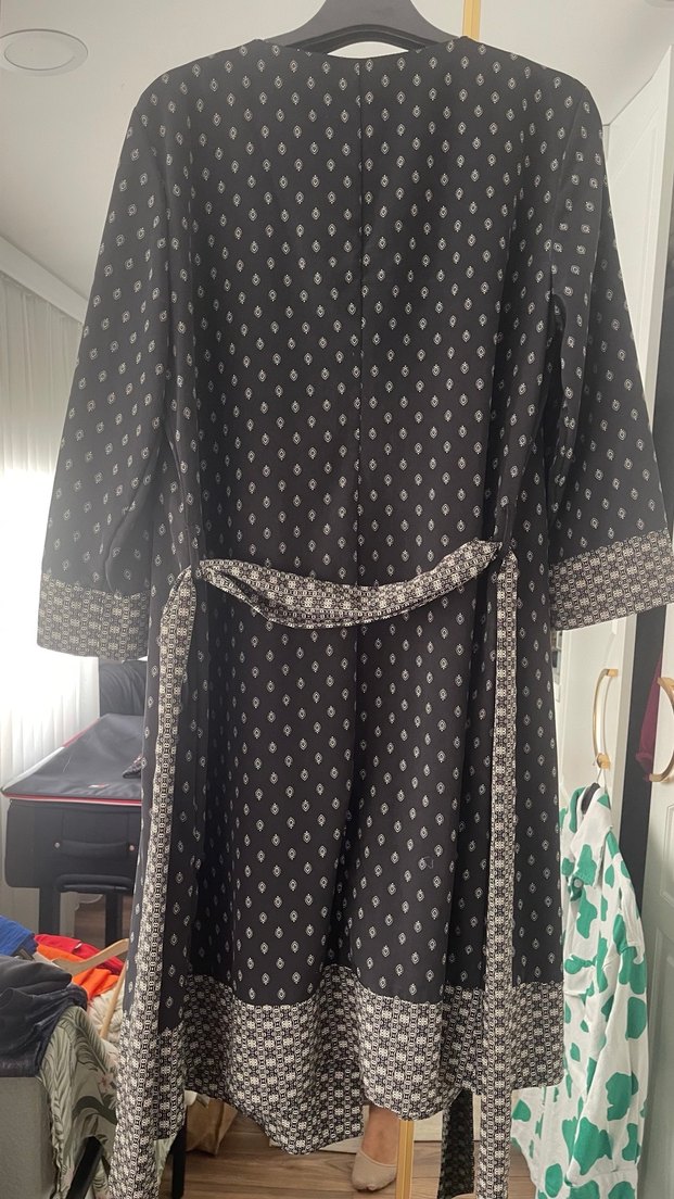 Bohem Yargıcı Desenli Uzun Kadın Elbise - Görsel 3